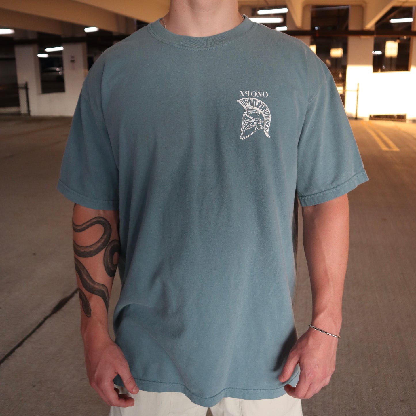 Essential Spartan Tee in Ice Blue