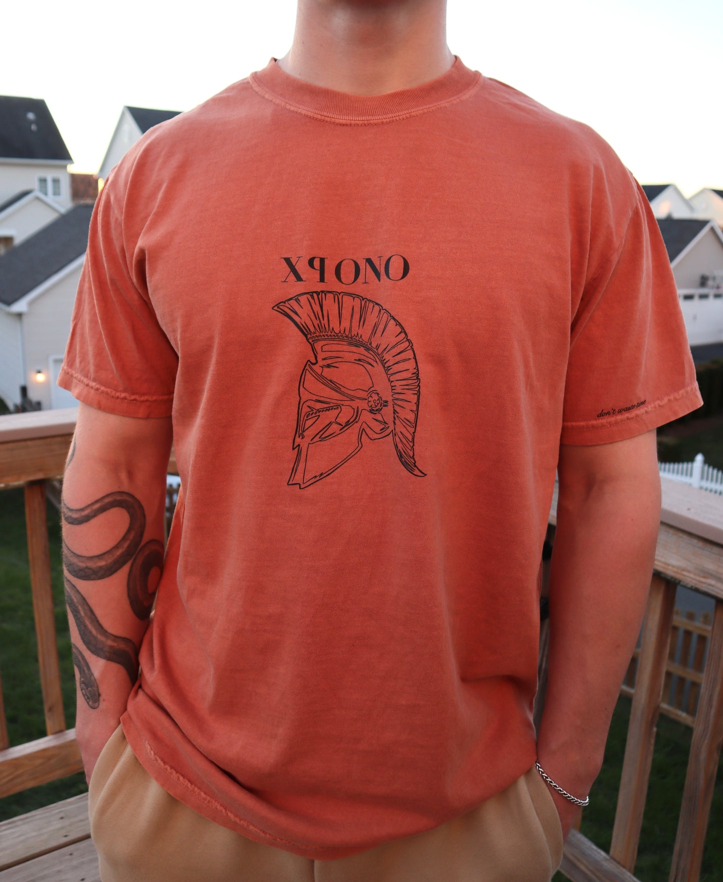 Spartan Tee in Burnt Orange