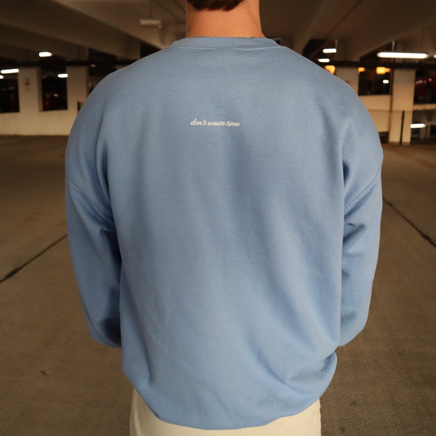 Essential Spartan Crewneck in Carolina Blue