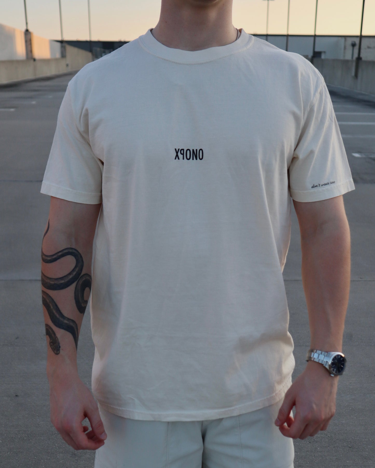 XPONO Minimal Tee in Ivory